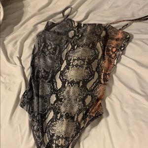 snakeskin bodysuit